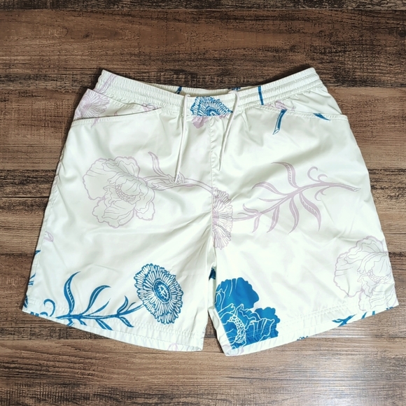 Nike Other - Nike SB Beach Lined Shorts Floral Print Swim Trunks Size Large in Teal